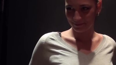 Dark hair chick is having her body inspected by that slutty agent at the XXX casting interview. This guy touches and caresses every corner of her body